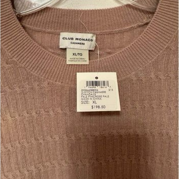 New Club Monaco cashmere sweater size XL - Picture 2 of 3